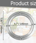 Heavy Duty Eight Inch Lazy Susan Bearing With Smooth As Butter Silent Swivel For Kitchen Cabinets and Turntables, product size dimensions.