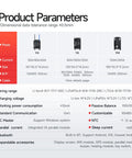 Product parameters table for No Sweat Smart Bluetooth Battery Bms 30Amp showing current, size, and specifications.