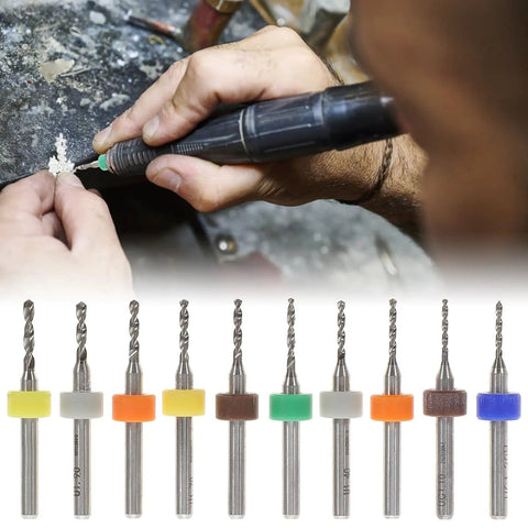Dope Carbide Micro Drill Bits Set For Jewelry Making And PCB Engraving 30 Pieces Assorted Sizes 0.1 To 3.0mm in use