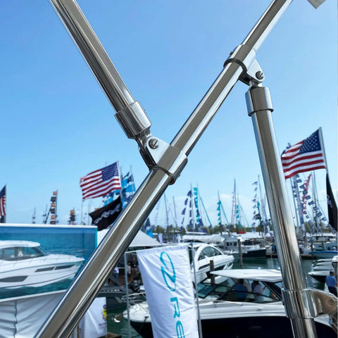 Heavy Duty Bimini Top Hardware Kit For Boats 12 Pieces Marine Grade 316 Stainless Steel Fittings Including Eye End Caps