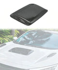 Slick Carbon Fiber Style Hood Vents For Tesla Cybertruck lightweight ABS vent scoops with matte look for easy installation.