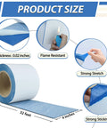 Fluorocarbon Membrane Butyl Waterproof Tape 4 Inch By 32 Feet Self Adhesive White Roofing Sealant For Roof Flashing Leak Patch
