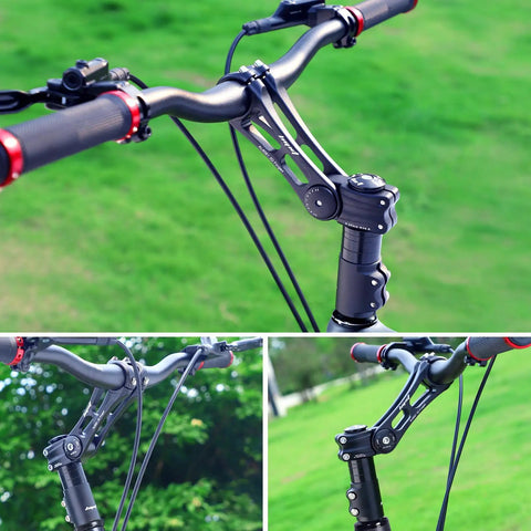 Adjustable Bike Stem Riser For Comfort And Angle Adjustment Universal 31.8Mm Stem With 28.6Mm Fork Extender on bike handlebars