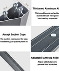 Hella Sturdy Heavy Duty Metal Desk Legs Leveling Up Your Space With Sleek Industrial Vibes Perfect For DIY Coffee Tables And Office Desks Today showing thickened aluminum alloy design and adjustable foot pads.