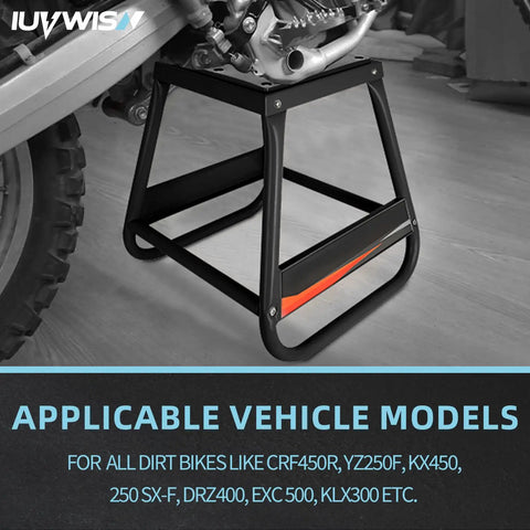Detachable Dirt Bike Stand And Motorcycle Lift Panel, Heavy Duty Universal Stand With Anti Slip Surface, Easy Storage For Most Dirt Bikes, Motocross