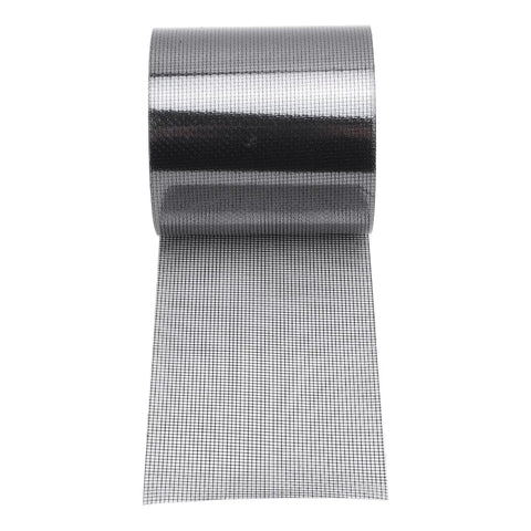 Self Adhesive Window Screen Patch Tape, Heavy Duty Mesh Repair Roll, Breathable Quick Fix For Windows, Doors, Tents, And Bed Nets, 80mm Wide By 6.1m Length, Black