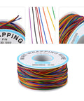 250M 8 Wire Colorful Electrical Wire Insulation Wrapped Copper Test Cable 30 AWG Flexible Jumpers for Breadboard LCD Display Projects