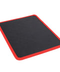 Flexible Magnetic Tool Mat With 40 Lbs Holding Power For Auto Repair, Anti Slip PVC Surface Keeps Wrenches, Screwdrivers, And Small Parts Stable, Safe From Slips, And Ready To Grab In A Busy Workshop, red-edged black mat
