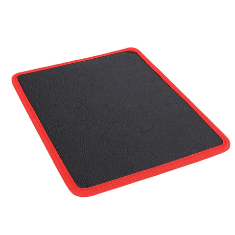 Flexible Magnetic Tool Mat With 40 Lbs Holding Power For Auto Repair, Anti Slip PVC Surface Keeps Wrenches, Screwdrivers, And Small Parts Stable, Safe From Slips, And Ready To Grab In A Busy Workshop, red-edged black mat