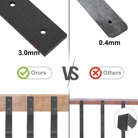 Comparison of 3.0mm Black Aluminum Deck Balusters 76 Pack With Screws 29 Point 5 Inch Spindles For Outdoor Stair Railing Rust Proof Metal Baluster Kit Durable No Fuss Install For A Slick Deck Upgrade vs others showing durability.