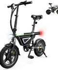Beast 1500W Peak And 1000W Continuous Motor Electric Bike For Adults, compact foldable design, 26 inch wheel, side view