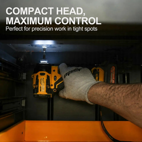 Beast Quarter Inch Impact Driver For Dewalt 20V And 60V Max Batteries Tool Only, 2212 In Lbs Torque, used in tight space