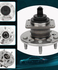 Rear Wheel Hub And Bearing Assemblies 512003x2 For Chevrolet Malibu Buick Cadillac Oldsmobile Pontiac 5-Bolt Pattern With ABS Sensor