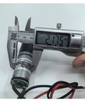 Dope 25mm Planetary Gearbox for DC Motors with caliper measurement, 6V 12V compatibility, shown with high torque gear reducer.
