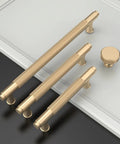 Matte Gold Knurled Cabinet Knobs Ten Pack For Dresser And Kitchen Cabinets, One And One Fifth Inch, Brushed Gold Hardware Handles
