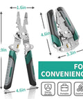 18 In 1 Wire Stripper Cutter Foldable Tool With Portable Storage Bag And Multifunctional Crimper And Stripper Electrical Pliers