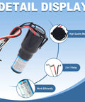 Three In One Hard Start Kit For Refrigerator Freezer Replaces Start Relay Overload Capacitor 1/12 To 1/5 HP 120V AC Easy Install
