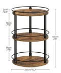 3 Tier Lazy Susan Spice Rack Rotating Turntable Organizer For Cabinet, Countertop And Pantry Spins Smooth Like A Boss SR23BR 10.2 X 10.2 X 18 Inches