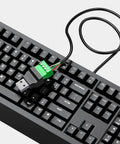 Solderless USB Two Point Zero Connectors DIY Adapter Kit With Plug And Play Screw Terminal Block For USB Cable Type A Converter Pluggable Repair Kit Includes Male And Female Ends For Easy Cable Extension And Quick Fixes on keyboard