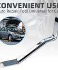Go To Metal Offset Brake Spoon Tool For Auto Repair Built Tough Universal Brake Adjusting Tool in use with car background