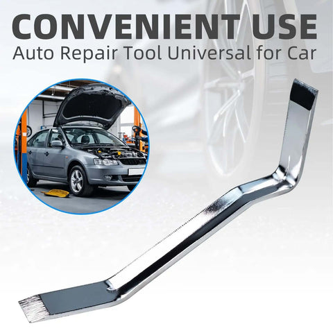 Go To Metal Offset Brake Spoon Tool For Auto Repair Built Tough Universal Brake Adjusting Tool in use with car background