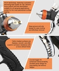 Pro Level HVLP Paint Spray Gun Kit With Live Pressure Gauge And Precision Brass Tips for smooth finishes and easy use.