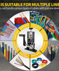 Manual and Drill Driven Copper Wire Stripping Machine for Fast Scrap Wire Removal, suitable for multiple wire types.