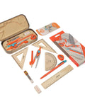 Back To School Geometry Gear For Students With Protractor Compass Rulers And Mechanical Pencil Kit 12 Piece Math Tools Open Box