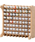 Badass Heavy Duty Model Paint Storage Rack Holds Seventy Two Acrylic Bottles Killer Layout For Your Hobby Bench, showing 72 paint bottles organized.