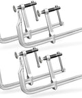 Set of 4 12 Inch Heavy Duty F Clamps for Welding Woodworking and Metalworking with 550 LB Load Capacity and 3 Inch Throat Depth