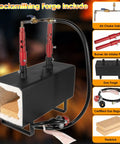 Beefy Portable Propane Forge With Double Burner 2300F Max Heat Large Square Capacity For Blacksmithing Farrier Knife And Tool Making