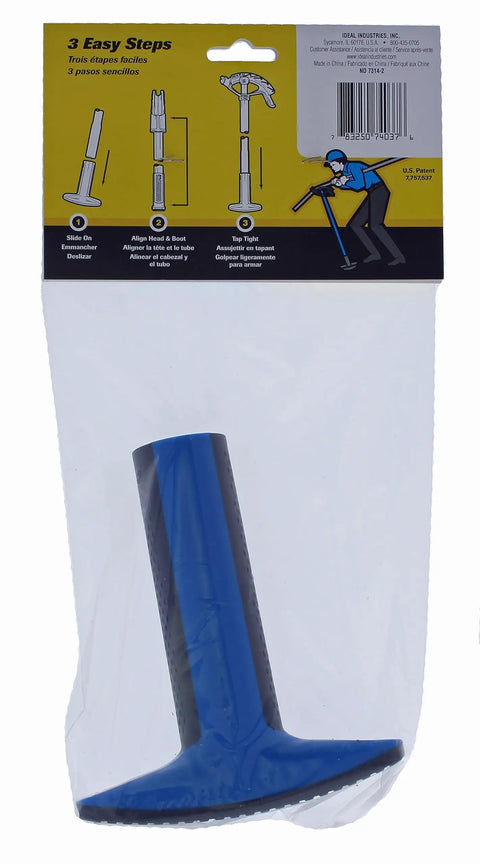 Grooved BenderBoot For Bender Handles One Half To Three Quarters Inch Fit Grippy in packaging with instruction label