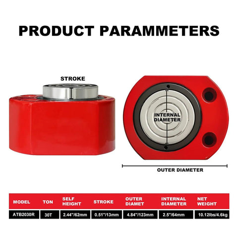 Heavy Duty Single Acting Hydraulic Ram Cylinder Jack With A Kick Ass Low Profile Build Delivers Sixty Thousand Pounds Of Smooth Lifting Force Perfect For Tight Workshop Corners And Rough Job Sites