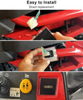Hour Meter Replacement 925-06170B For Lawn Tractors And Zero Turn Mowers, Plug And Play Fit For GT LGT LTX RZT Z Force Series, Replaces 925-06170A 925-06154, Durable Electrical Meter Module With Simple Install installed on mower panel