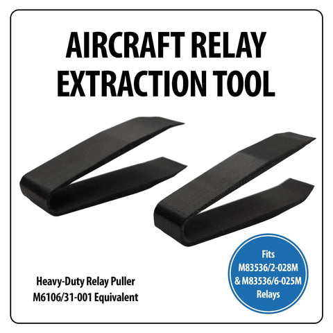 Heavy Duty Relay Puller For Aviation Relays M83536/2-028M And M83536/6-025M, Two Pack Pro Grade With Precision Grip And Retention