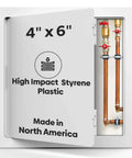 4X6 Inch Flush Access Panel For Drywall And Ceilings Crafted From Heavy Duty High Impact Styrene With UV Stabilizers view with open door.