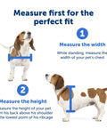 Measuring guide for Heavy Duty Wall Entry Dog Door With Telescoping Frame Built Damn Tough Rust Proof Plastic Construction.