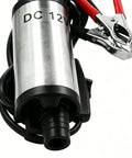Heavy Duty Portable Oil Transfer Pump With Multi Purpose Fluid Dispensing For Gas, Diesel And Water Moving In Garage Or Outdoors. DC 12V pump with hose connection.