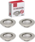 Set of 4 stainless steel mesh strainers for bathroom sink and bathtub universal fit no fuss easy install rust and stain resistant