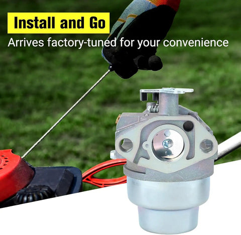 Honda GCV160 Manual Choke Carburetor Replacement for Lawn Mowers showing installation process.