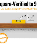 Six Inch Titan Mount Floating Shelf Brackets Tough As Nails Heavy Duty Hidden Carbon Steel Wall Supports verified 90° alignment