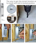 Keyed Sliding Patio Door Lock With Spring Loaded Latch And Two Keys For Enhanced Home Security in installation process