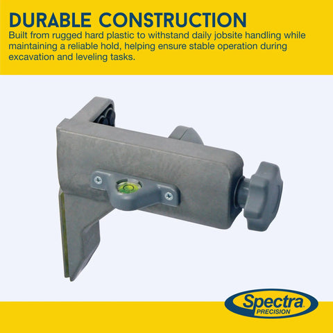 C50 Rod Clamp With Quick Release For CR600 HR400 HR500 Receivers Durable hard plastic with bubble vial shown