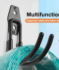 Rugged EV Charging Cable Holder Wall Mount With Anti Slip Rubber Coating No Fuss Heavy Duty J Hook Organizer on wall
