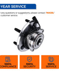Two Pack Front Wheel Hub Bearing Assembly For Dodge Ram 1500 2009 2010 And 2011 With ABS 5 Lug Ready To Install Premium OEM Style Replacement Heavy Duty Direct Fit For Long Lasting Street And Light Off Road Use