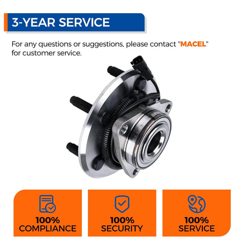Two Pack Front Wheel Hub Bearing Assembly For Dodge Ram 1500 2009 2010 And 2011 With ABS 5 Lug Ready To Install Premium OEM Style Replacement Heavy Duty Direct Fit For Long Lasting Street And Light Off Road Use