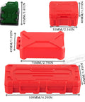 Roof Rack Accessory Kit For One Tenth Scale RC Crawlers TRX4 TRX6 SCX10 Red Cat Including Toolbox Fuel Tanks Style A