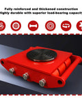 Heavy Duty Machinery Skates With Bulletproof Steel Wheels Shop Rig Hauler For Factory Gear Swapping Smooth Rolling Dollies with reinforced construction