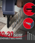 Heavy Duty Pneumatic Nail Puller And Air Punch Nailer Crafted Tough To Yank Out 10 To 20 Gauge Spikes Removing nails from wood.