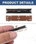 Two Pack Linear Slide Potentiometers 7 Pin B10K 45mm Length 30mm Travel 10mm Knob Fader for dimming tuning music gear
